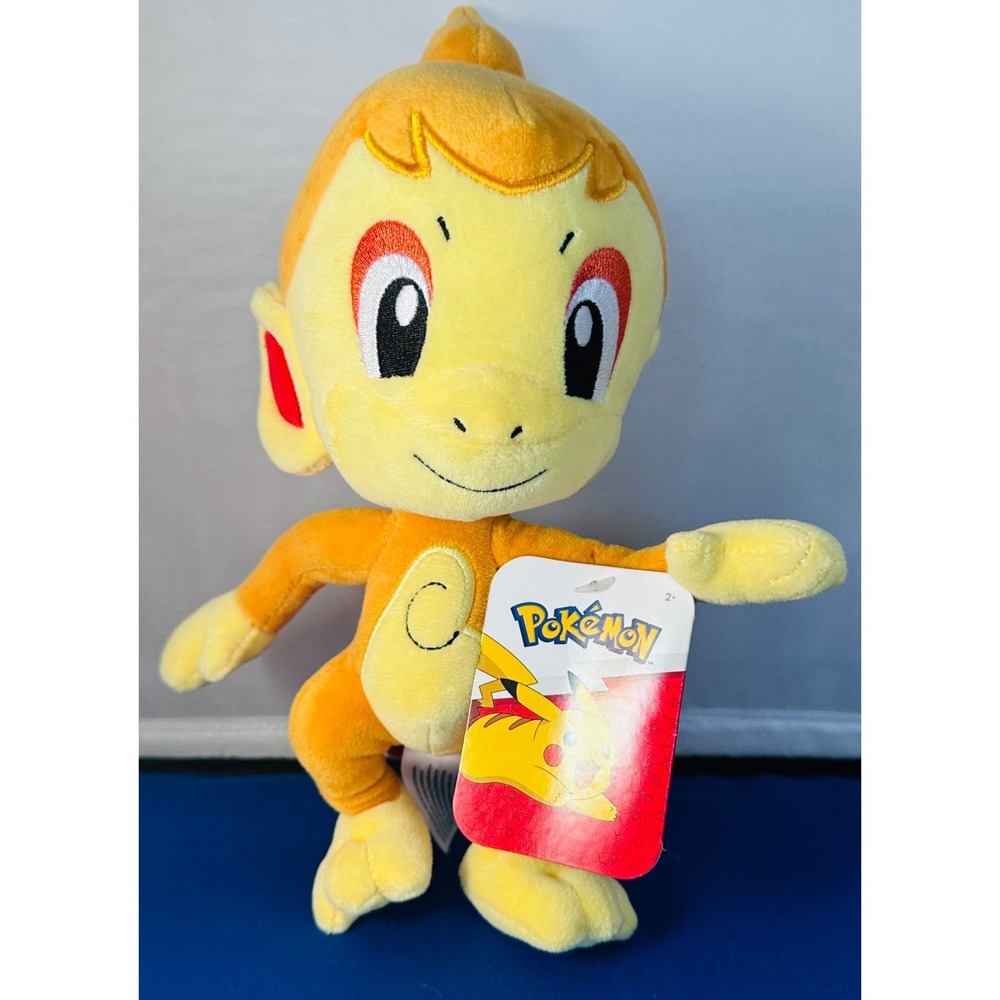 Pokemon CHIMCHAR 8" Plush Licensed Authentic Fire Monkey Nintendo NEW